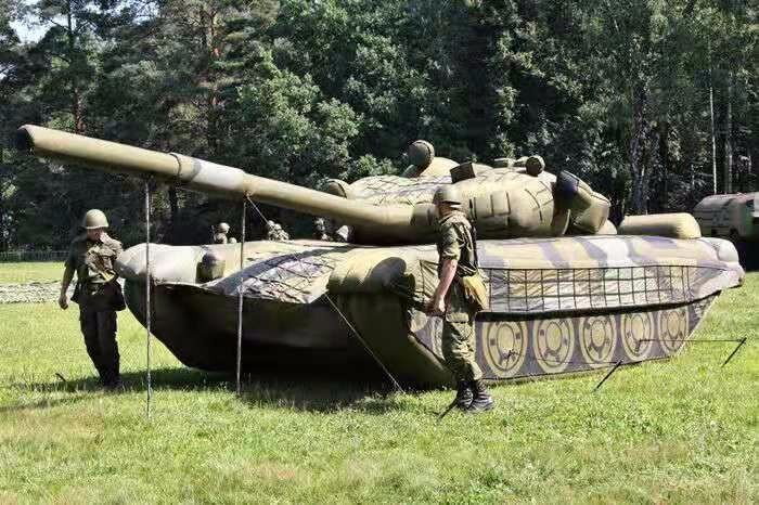 隆尧部队充气坦克
